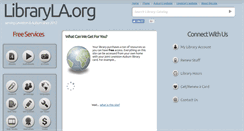 Desktop Screenshot of libraryla.org