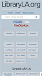 Mobile Screenshot of libraryla.org